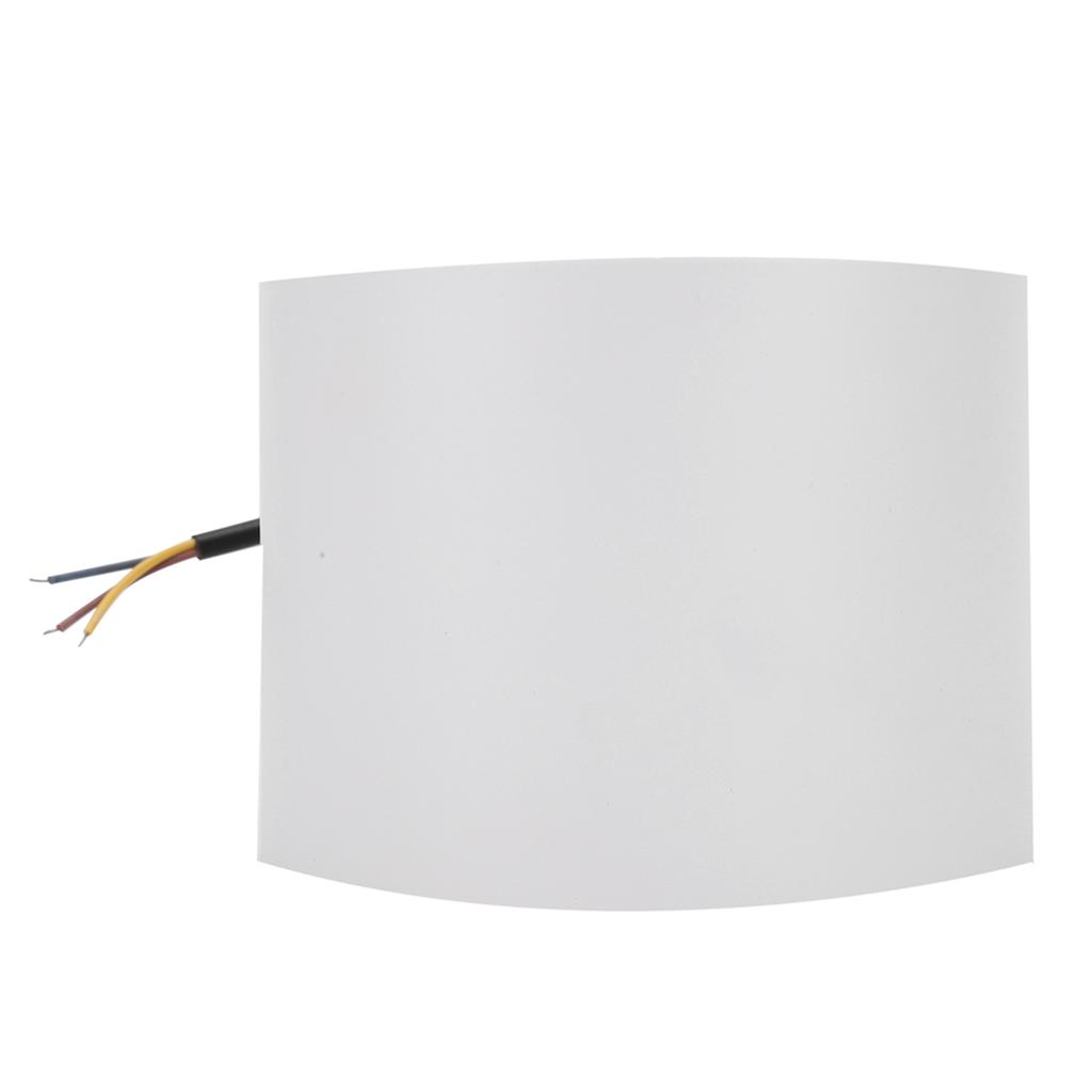 12W Outdoor LED Wall Lamp IP65 Waterproof Aluminum Up and Down Lighting Wall Light AC85‑265VWhite Shell Warm White Light