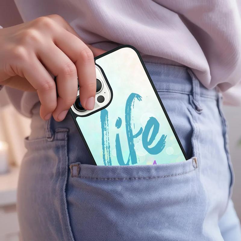 Life Goes On Phone Case For iPhone 17 Air 15 16e 14 13 Pro Max Coque 12 11 Pro Max PLUS cover