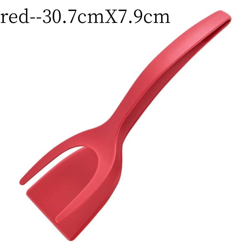 

1PCS Shovel Clip Silicone Grip Flip Tongs Egg Steak Spatula Tongs Clamp Pancake Fried Turners Cooking Tool Kitchen Accessories
