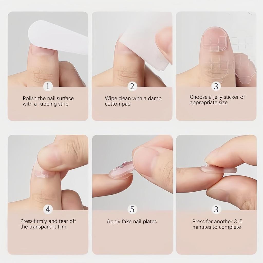 48 Pcs Artificial Nails for Women Kit, French Golden Hook Press on Nails Almond Shape With Glue Tab Tool, Nude Cat Eye Nail Art kit Suitable for B