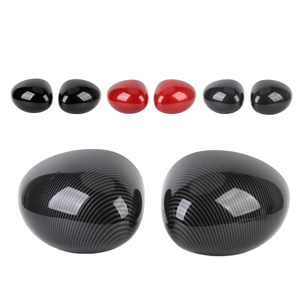 1 Pair Door Side Wing Mirror Cover 51167401229 Exterior Rear View Side Mirror Cap for Mini Cooper F54 F55 F56 F60 2014-2019