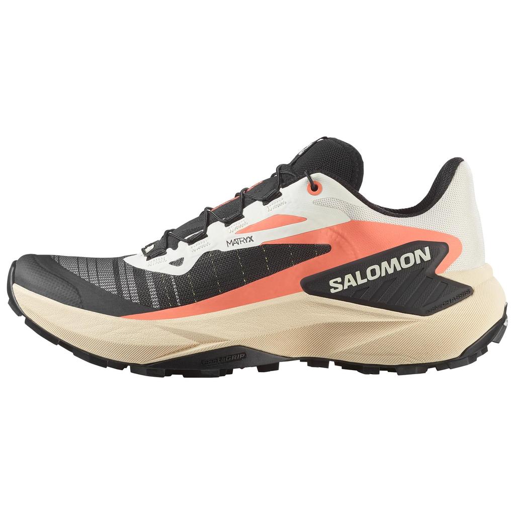 Salomon Genesis Comfortable Slip-Resistant Durable Low-Top Running Shoes Women Running Shoes Black White 478204