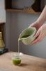 Ceramic Matcha Tea Ceremony Set with Whisk, Chasen Holder, and Brush.