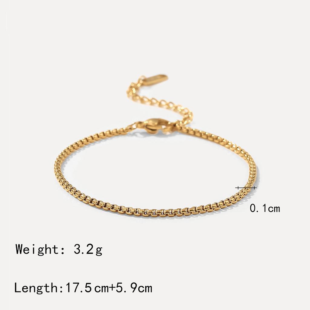 Yori 2025 Stainless Steel Geometry Golden Bracelet 18 K PVD Plated Trendy Daily High Quality Jewelry Bijoux Women