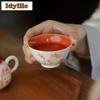 2 Stück/Los Handbemalte Unterglasurfarbe Bambus-Teetasse Antike Teeschale Krug Teeverkostung Riechbecher Chazhan Meistertassen Handwerk 70ml