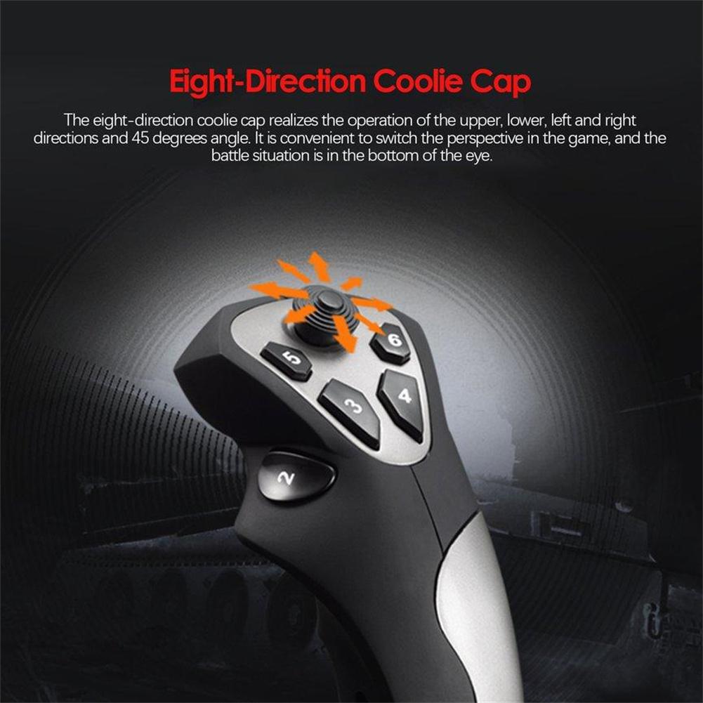 Pc/desktop Pxn-2113 Flight Simulator Gamepad Controller Joystick 12 Programmable Buttons With Suction Cups
