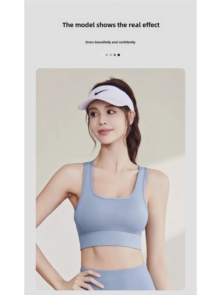 Women's Shockproof High-Impact Nude Sports Bra for Yoga & Running