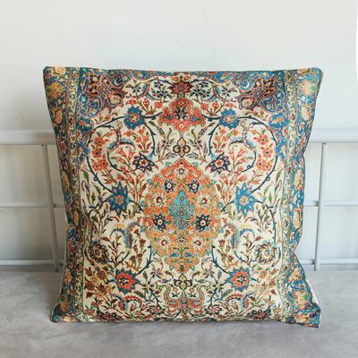Throw Pillow Case Bohemian Style Washable Easy Insertion Helpful Decorative Throw Pillow Case for Living Room