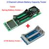 18650 Lithium Battery Capacity Tester Module MAh MWh 2-Channel Digital Battery Power Detector Module Type-C Interface DC 5V