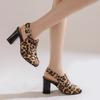Women's High-heeled Sandals Spring and Summer New Thick-heeled Large-size Fish-mouth Sandals