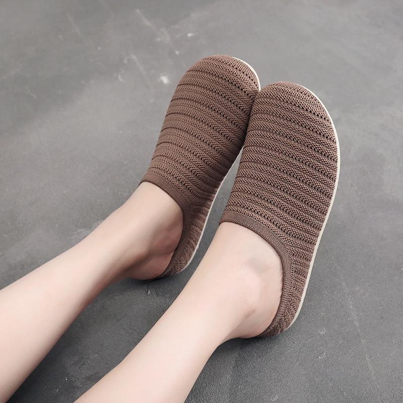 

Shoes, women s mesh, breathable, half dragged, one foot, soft sole is not tiring, feet are non-slip, wear old Beijing cloth shoes 41