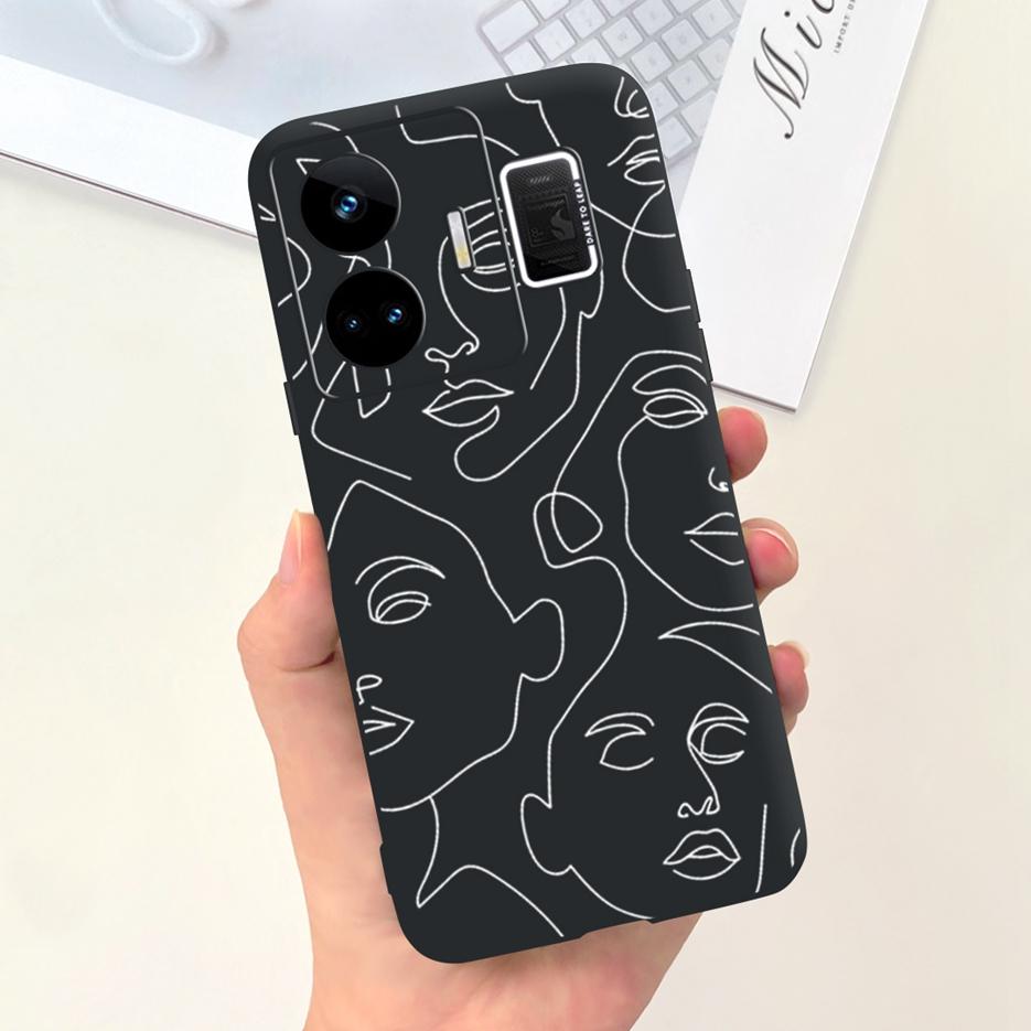 For Realme GT Neo 5 Case RMX3706 Stylish Art Painted Back Cover Soft TPU Phone Case For Realme GT Neo5 240W Fundas 6.74'' Bumper