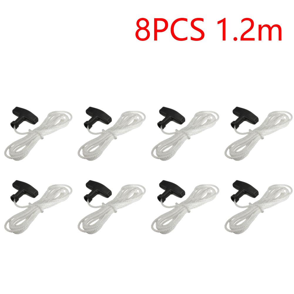 1.2m/3m Starter Pull Cord Rope with Pull Handle Petrol Engine Drawstring Universal Generator Pull Cord  Mower Accessories