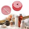 Silicone Cream Jars Portable Pink Refillable Silicone Makeup Containers Set for Travel