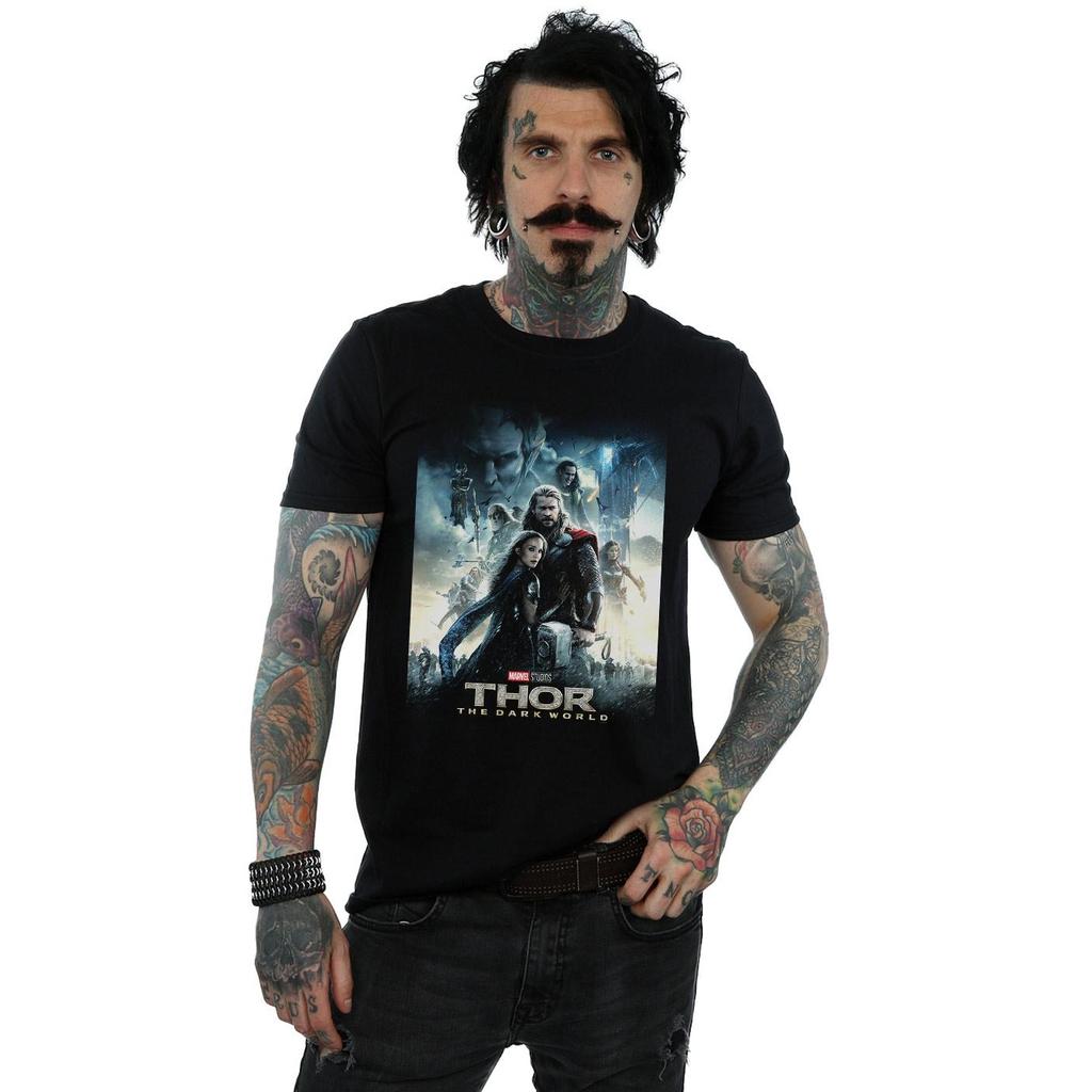 Marvel Studios Mens Thor The Dark World Poster T-Shirt