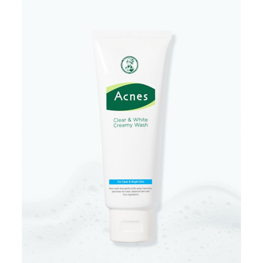 Acnes Clear White Creamy Wash Foam Cleanser 100g Expiry Date 26 10 29 NONE