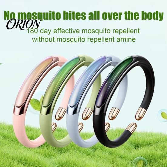 Refillable Essential Oil Bracelet Mosquito Repellent with Plants Oil, DEET-Free Silicone Wristband Wearable for Kids Adults, Bangle Outdoor