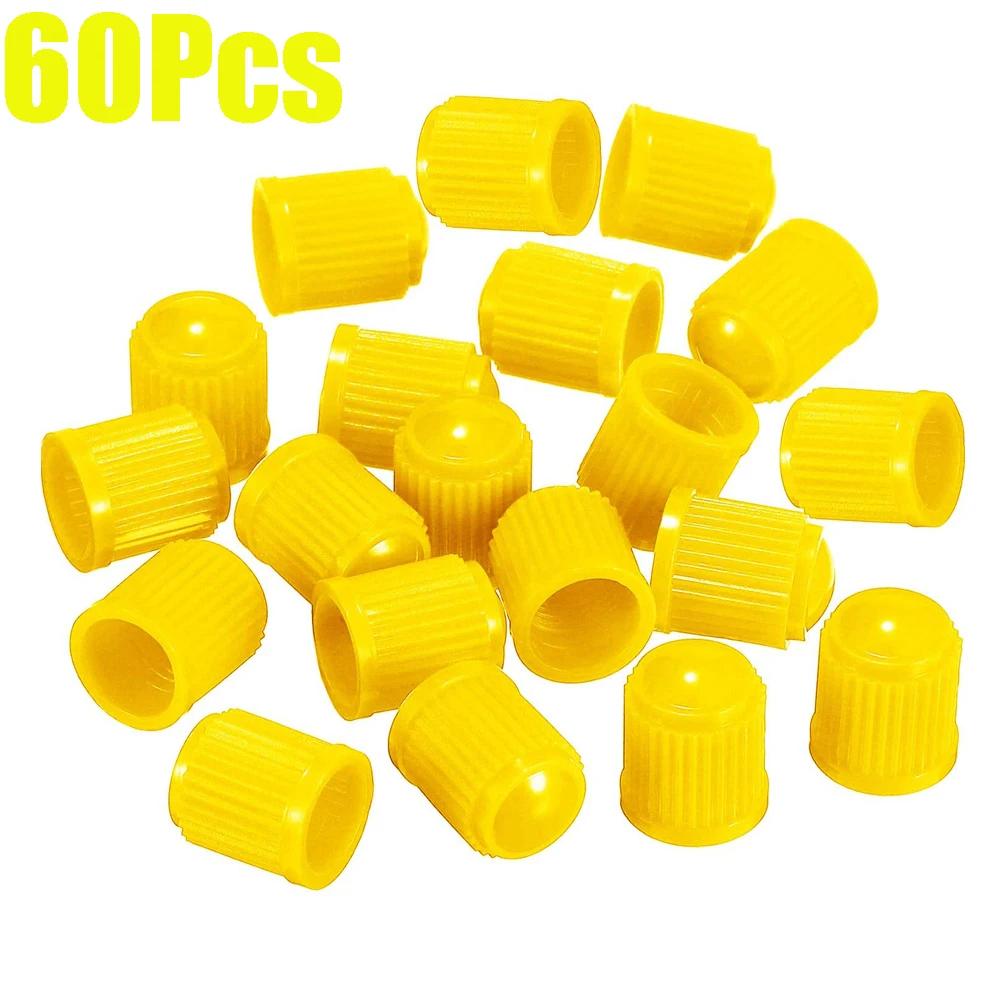 Tyre Valve Dust Caps Valve Stem Covers Plastic Tire Caps With O Rubber Ring For Car, Motorbike, Trucks, Bicycle Airtight Seal