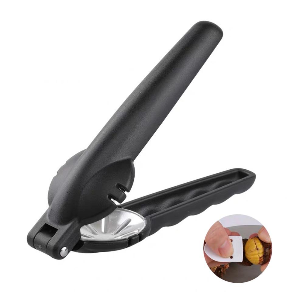 Black Nut Cracker Non-Slip Grip Chestnut Opener Tool Durable Chestnut Cutter Tool  Kitchen
