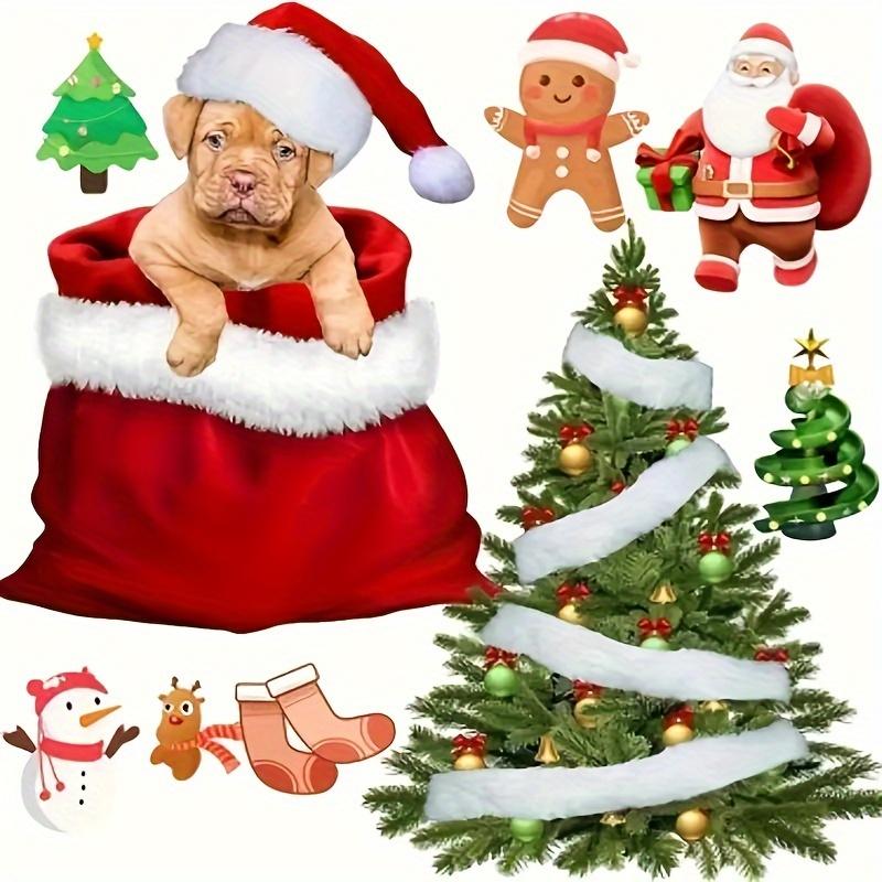 1 Stück Weißes Kunstkaninchenfell-Besatz, 5cm x 150cm - Perfekt für Weihnachtsbaumdecken & DIY-Bastelarbeiten, Weihnachtsdekorationen, Stoffstreifen