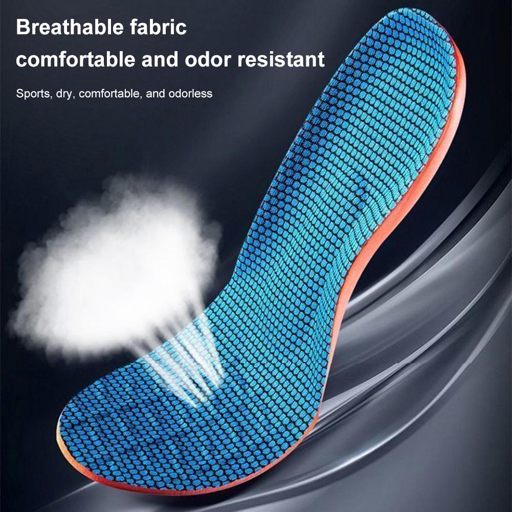 1 Pair Norelie Insoles Shock Absorption Plantar Fasciitis Orthotic Insole Anti Odor Boot Work Shoe Insole for Runners Athletes