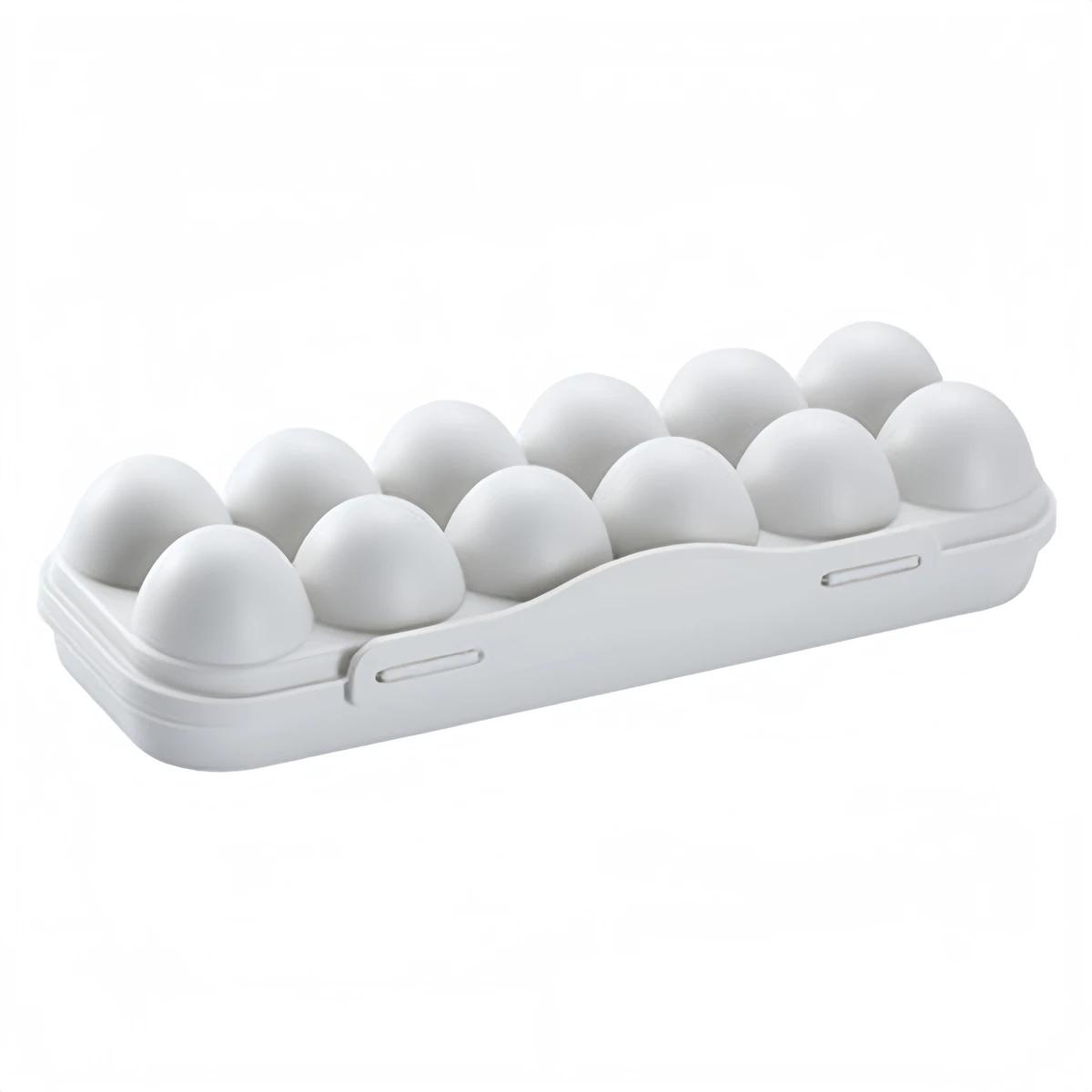 1PC 1218 Grids Egg Storage Box Plastic Egg Protector Case Slot Tray Container Refrigerator Storage Box Kitchen Eggs Holder 1640₽