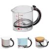 4-in-1 Measuring Cup Adjustable Multi-Functional Measuring Cup with Scraper-Style Seal Base Space-Saving Easy To Clean No Waste