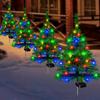 1/2/4PCS Solar Christmas Tree Lights Waterproof Outdoor LED Garden Lamps For Lawn Patio Landscape Decoration Party