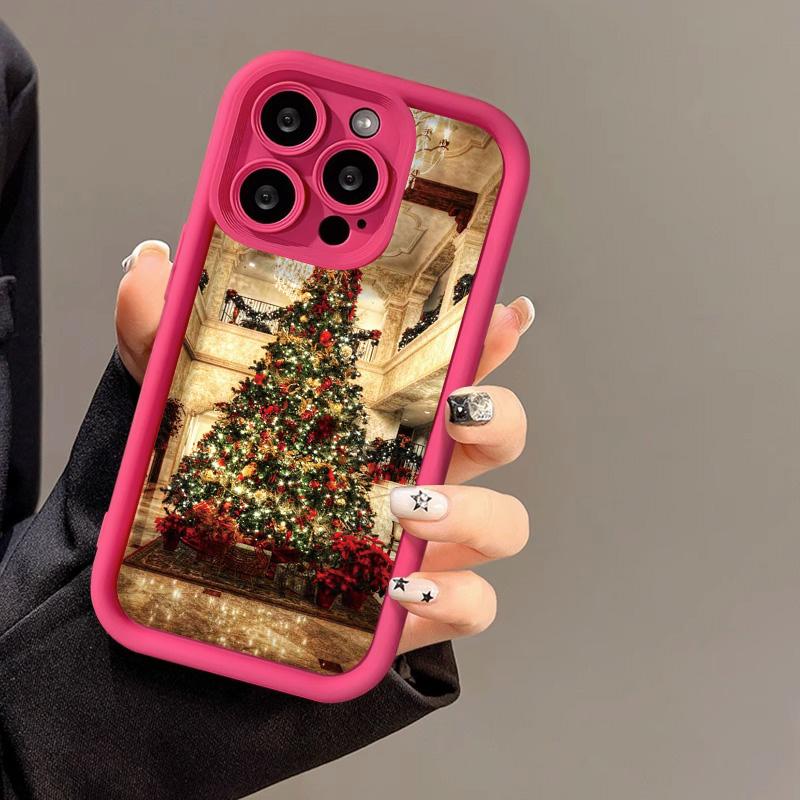 Weihnachts-Handyhülle für iPhone 11 13 12 14 15 16 Pro Max XR XS Samsung A15 A55 A05 Redmi 12 13C OPPO A16 A18 A60 Reno 11 Vivo Y17S Y12 Infinix Note