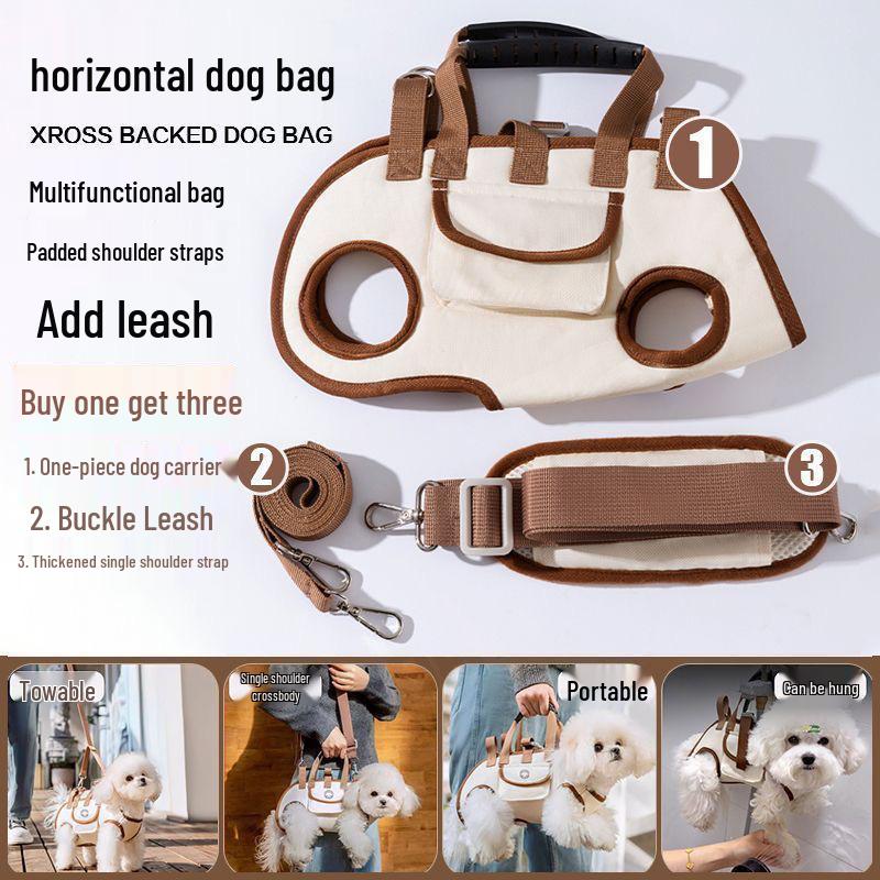Portable Outdoor Sling Bag for Dogs and Cats - Small Pet Crossbody Backpack
