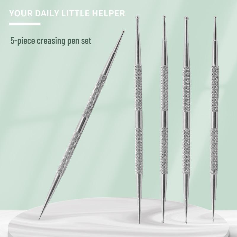 Stainless Steel Embossing Dotting Pen - Double-Ended Nail Art Shaping Tool