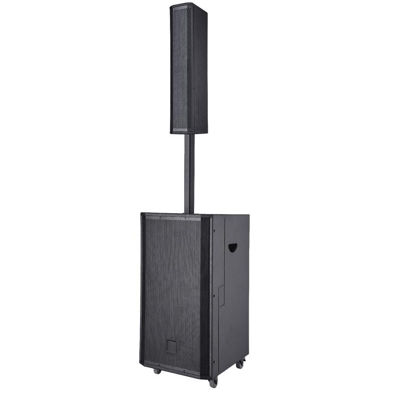 Runpu Professional Dual 12-inch 3-Way Trolley Speaker with Microphone (CN version)