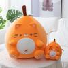 Kawaii Fat Cartoon Orange Cat Plush Toys Soft Comfy Kitten Throw Pillow Back Cushion Funny Home Decor Nice Gift To Kids