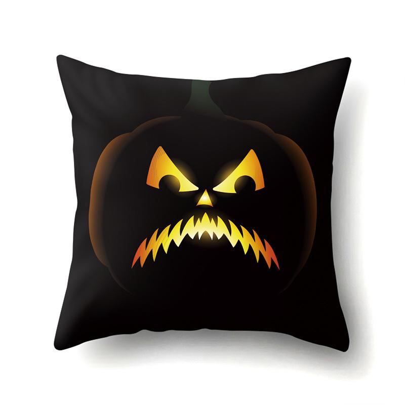 Halloween Pillowcase Car Waist Pillow Pumpkin Sofa Cushion Cover Office Home Living Room Pillowcase