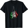 Vintage Mexiko Flagge Boxhandschuhe T-Shirt 100% Baumwolle Rundhals Kurzarm Sommer Lässig Unisex T-Shirt Streetwear