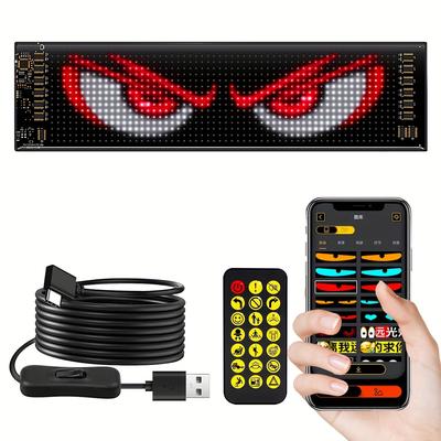 Carro LED Demon Eyes para a grade dianteira do carro Tailboard Emblema Iluminado Decalque Emblema Auto Farol Decoração DIY