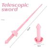 3D Spiral Samurai Sword Retractable Decompression Gravity Sword Role Playing Ninja Props 1:1 Model Toy Birthday Gift