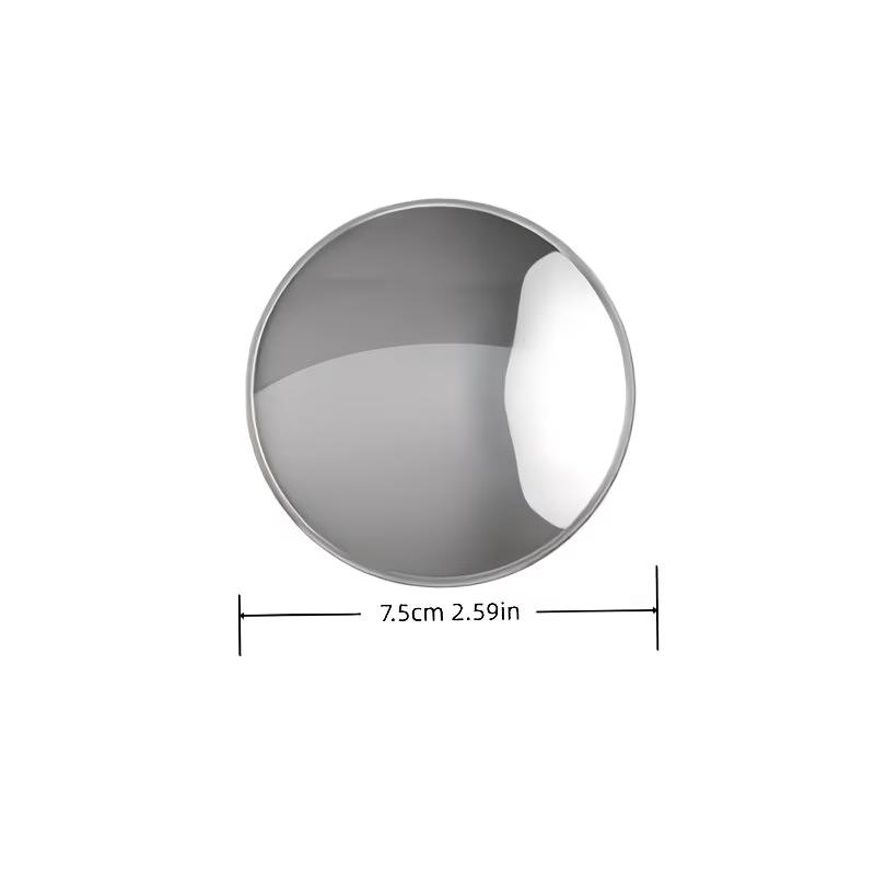 

1pc Large Travel Compact Mirror, Selfie Travel Footprint Record Small Round Mirror, Handheld Photo Prop, Travel Photography Tool