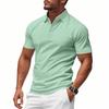 Men's Minimalist Quick-Dry Polo Shirt Summer Top for Men Loose-Fit Breathable Collared Short-Sleeved T-Shirt