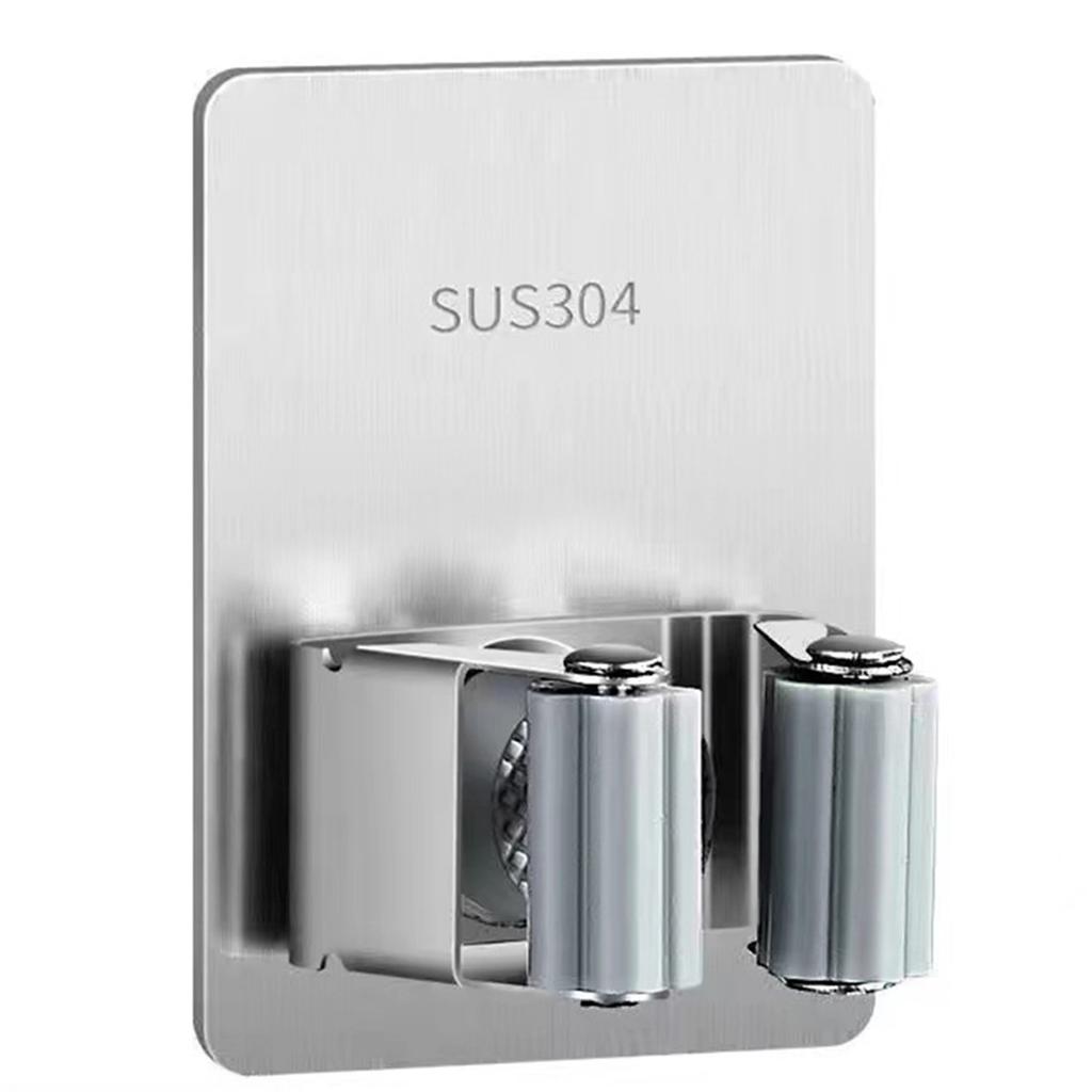 Stainless Steel Wall Mounted Hanger Hook for Storing Mops and Brushes