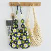 Gehäkelte Strandtasche für Damen Sommer Handgestrickte Netz-Tragetasche Damen Boho Gewebte Tasche für Reisen Lässige Urlaubs-Schulter-Einkaufstasche