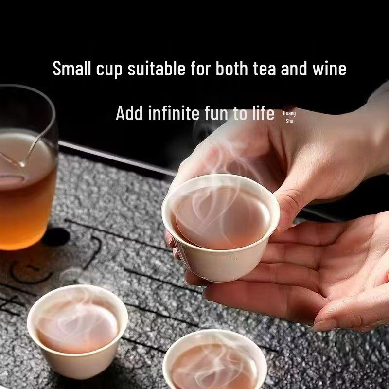 Biodegradable High-Temperature Resistant Rice Husk Tea Cup for Office and Aviation Use