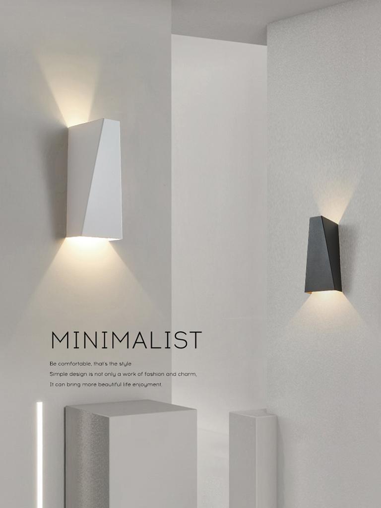 LED Indoor Wall Lamp Bedroom Living Room Wall Light 6w Decoration Up OR Down Light Aluminum Sconce Modern Wall Lamps Y76