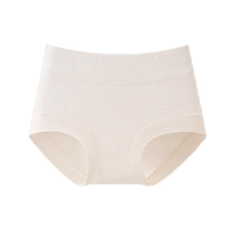 Plus Size Women's Summer Thin 10A Bacteriostatic Extended Crotch Comfortable Breathable Hip High Waist Briefs