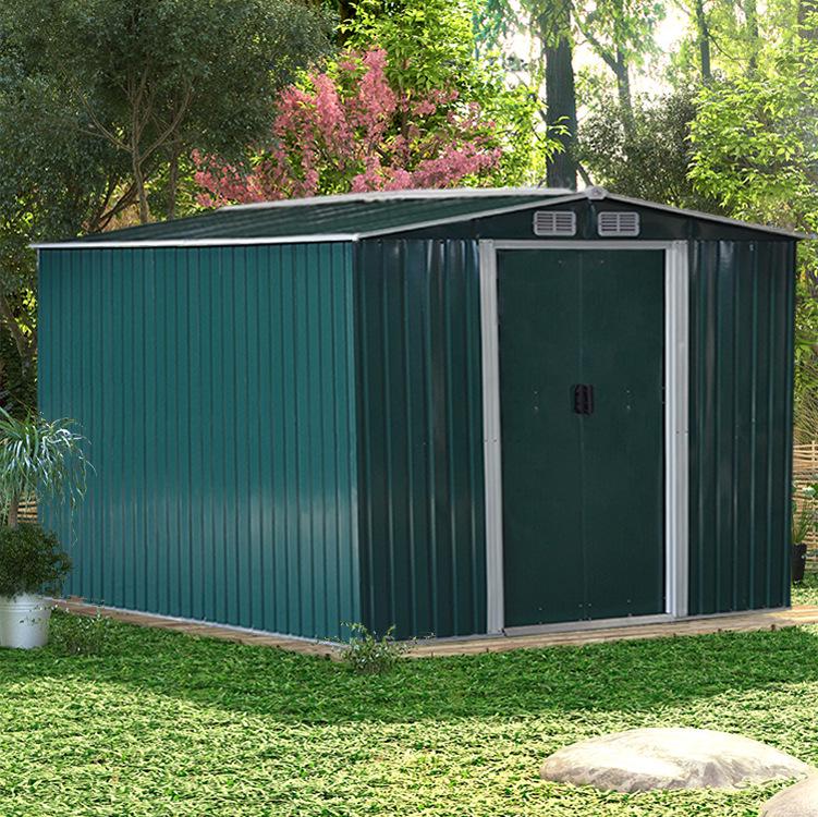Rainproof Steel Storage Shed with Lock for Garden Tools and Sundries