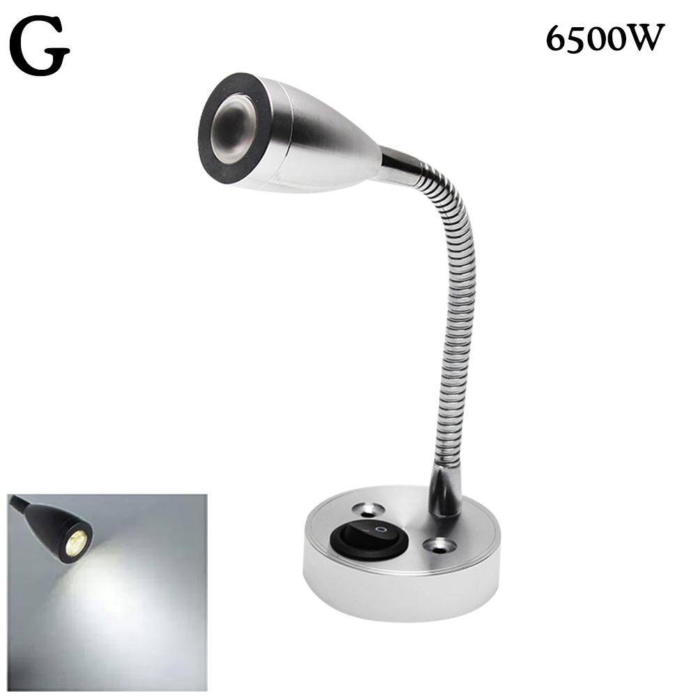 RV Lights Interior Reading Lamp LED Bedside Lamp 3W RV Wall Sconce Light Fixtures Rotatable Spot Lights Boat Camper Van Lamp