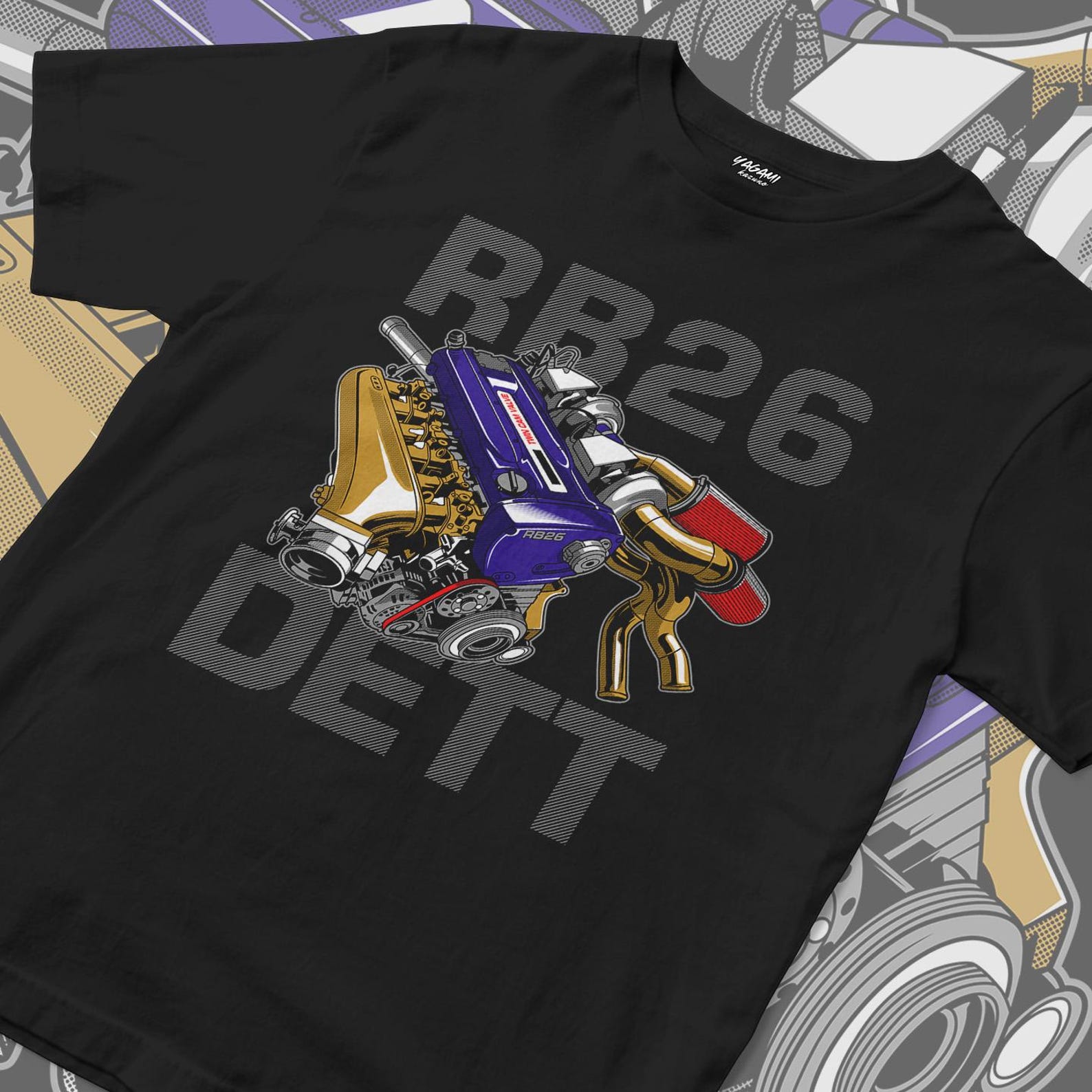 RB26DETT Engine Shirt | JDM Turbo Skyline Graphic Tee L