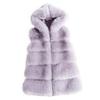 Weiche dicke warme Weste Hoodie Damen Kunstfuchsfell Nerz Ärmellos Kapuzenmantel Damen Winter 2026