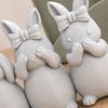 Easter Ornament, One-piece Molded Bunny Figure, 3D Printed Rabbit Design Decorative Figurine for Living Room Bedroom Holiday Decor