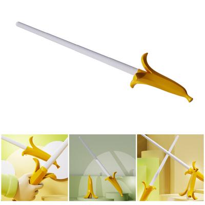 3D Banana Sword Anxiety Reduce Toy for Children Funny Retractable Sword Toy Office Adult Stress Relief Role Play Props